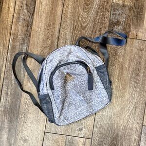 Adidas Heathered Gray Backpack with Black Accents